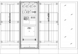 Шкаф пожарной автоматики для системы газового пожаротушения участка испытаний