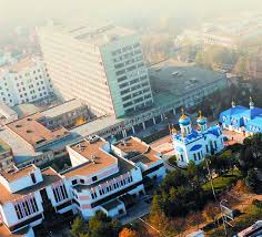 Монтаж пожарной сигнализации на 10 этаже главного корпуса.