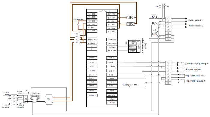 Схема электрическая принципиальная