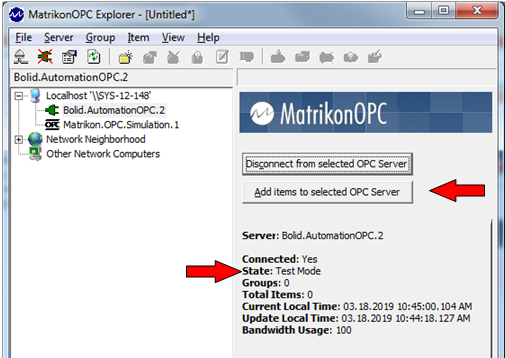 Окно программы